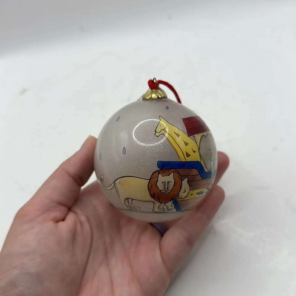 Vintage Noah’s Ark Ornament Elephant Collectible Decor Christmas Holiday